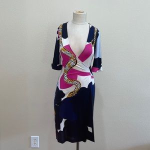 Diane Von Furstenberg Patterned Dress Size 4